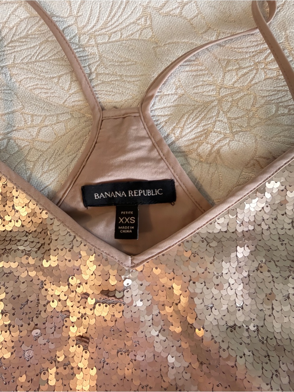 Banana Republic Rose Gold Sequin Camisole - Picture 3 of 4